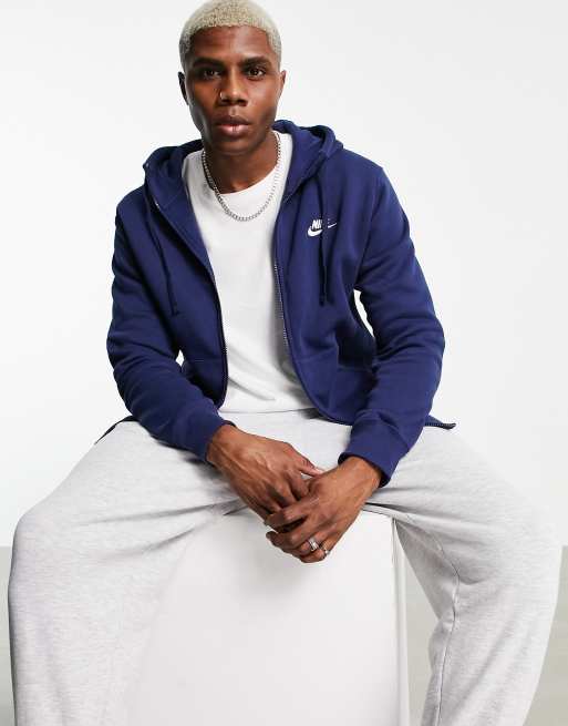 Nike club hot sale tracksuit navy