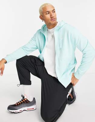 nike club hoodie aqua