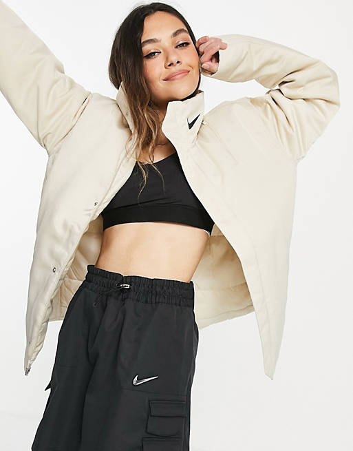 Nike coat in oatmeal