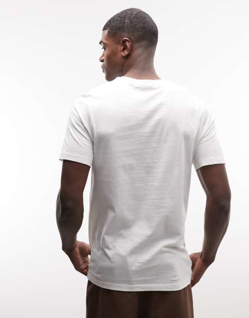 Nike coffee graphic T-shirt in beige , 5 of 5