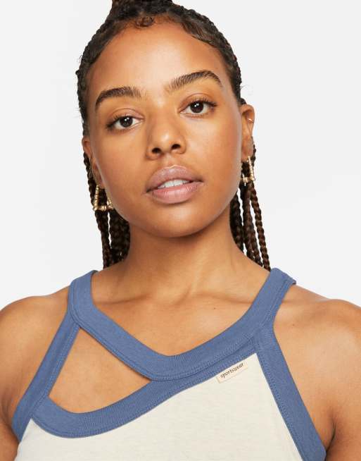 Nike cut out tank sale