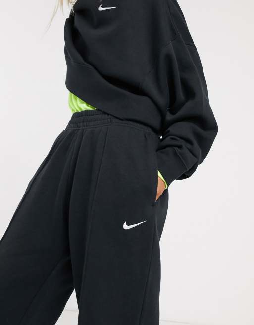 Nike Collection Fleece Loose-Fit Cuffed Sweatpants In Dark Brown, Nike  Sweatpants Womens