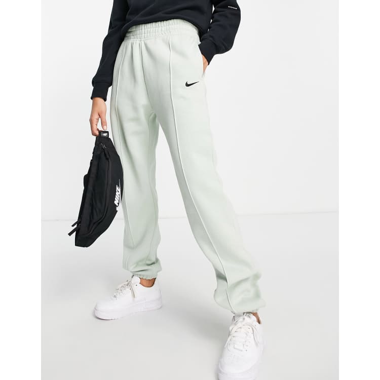 Nike Collection Fleece loose fit cuffed sweatpants in dusty green