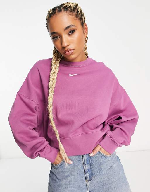 Nike crew sweatshirt online lilac