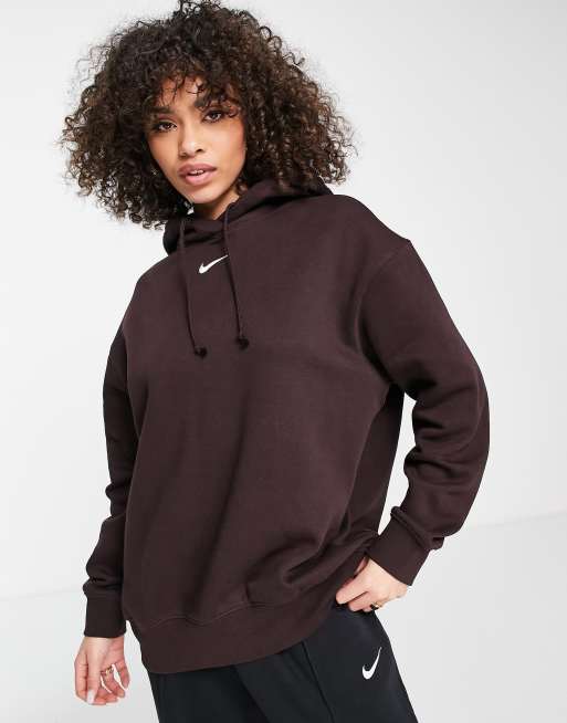 chocolate brown nike hoodie