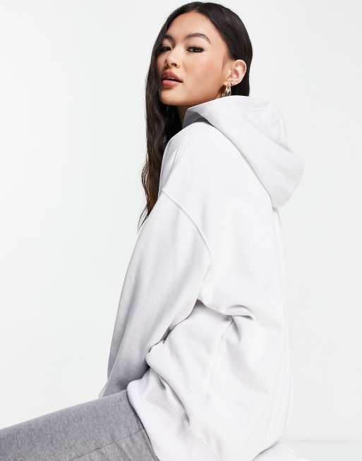 Nike Collection Fleece oversized hoodie in gray GRAY