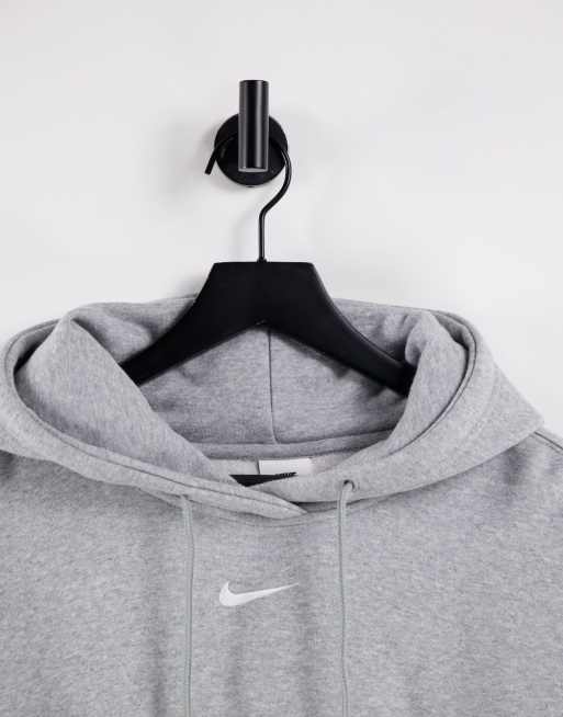 Nike Trend Fleece oversized hoodie in gray heather