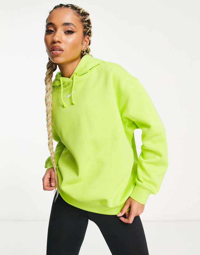 Nike Collection Fleece oversized hoodie in green