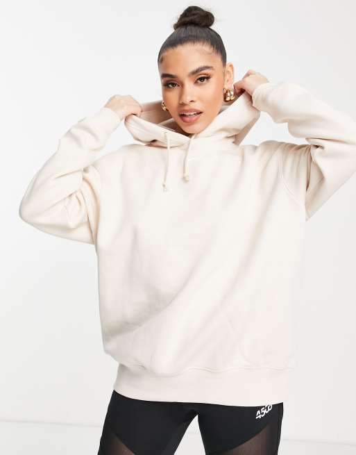 Nike Collection Fleece oversized hoodie in light sand | ASOS