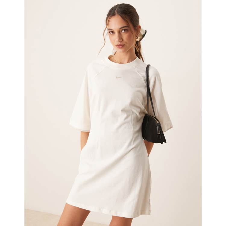 nike t shirt dress Sportswear Collection Women's T-Shirt inspired cream Nike Sportswear Essential Women Short-Sleeve