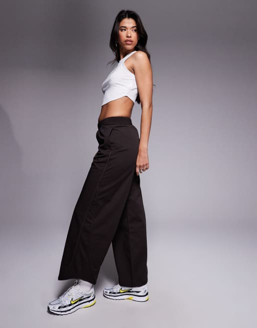 Nike Collection wide leg pants in brown, 2 of 5
