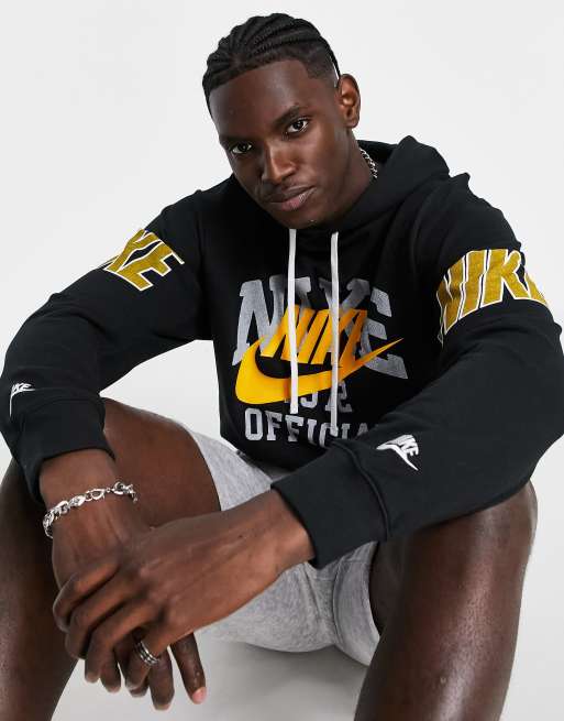 Felpa nike nera e oro deals