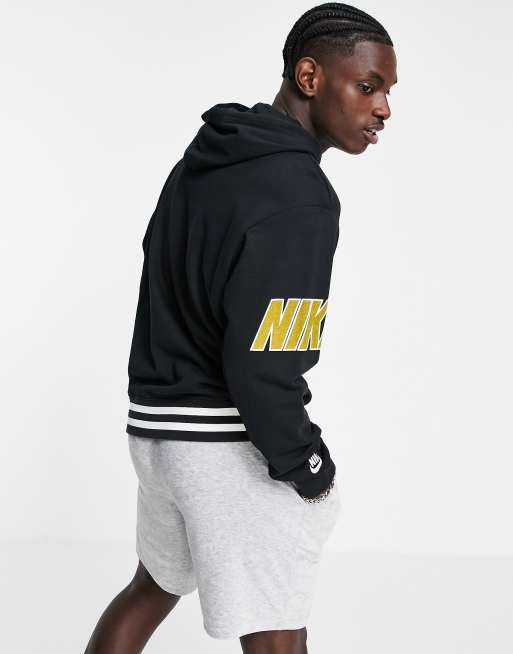 Black and gold nike hoodie mens new arrivals