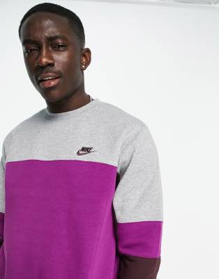 nike color block sweatshirt