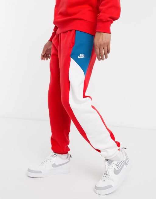 Nike joggers best sale color block