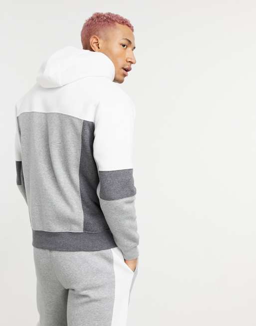 Gray and white store nike hoodie