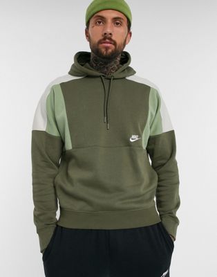 khaki green nike hoodie