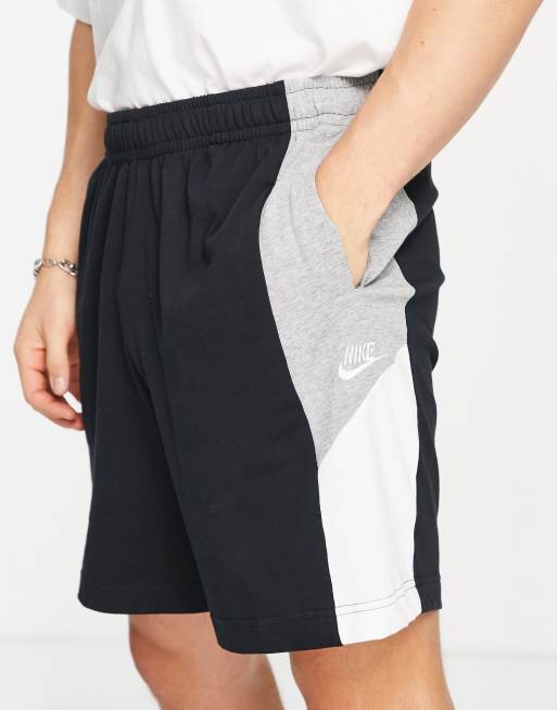 Nike color block shorts in black | ASOS