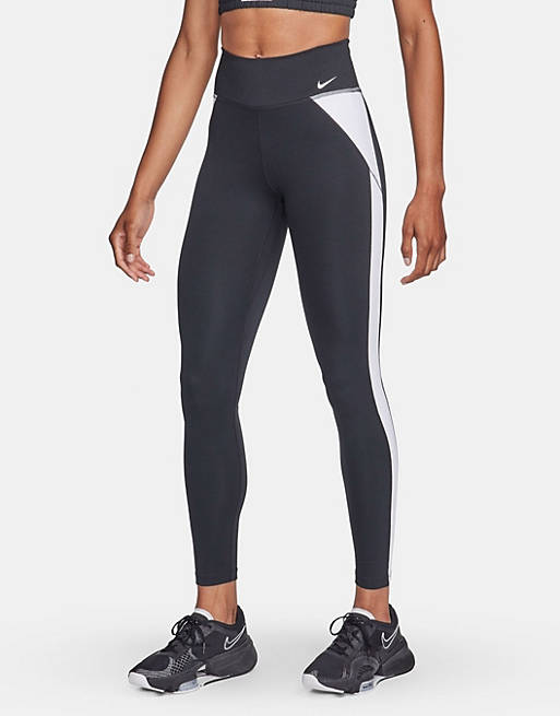 Nike Color Block Sports leggings in black and white