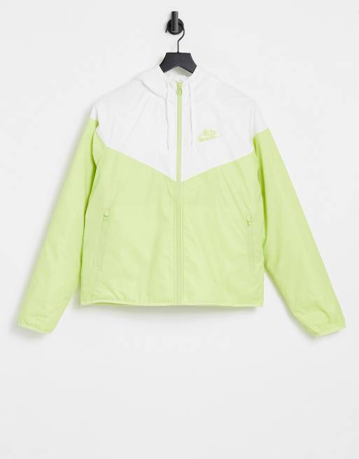 Green and 2025 white nike jacket