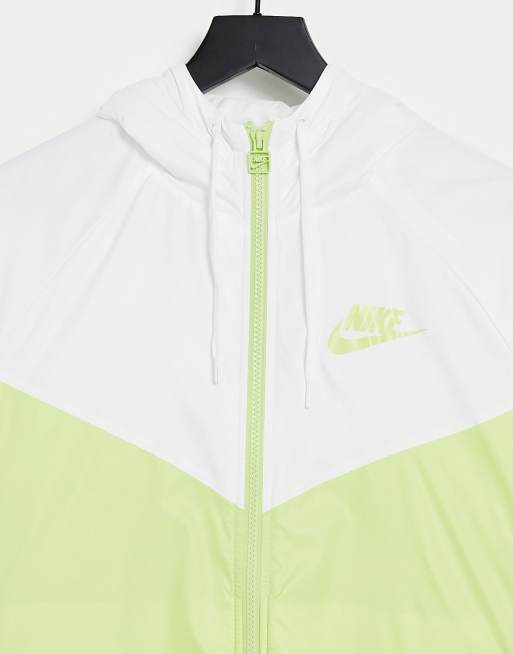 Nike green and store white jacket