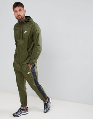 grey and green nike tracksuit