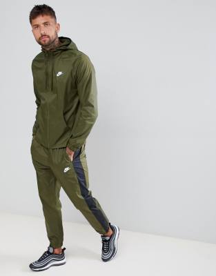 dark green nike tracksuit