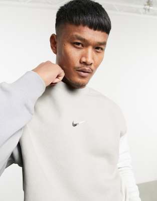 nike colour block crew sweatshirt