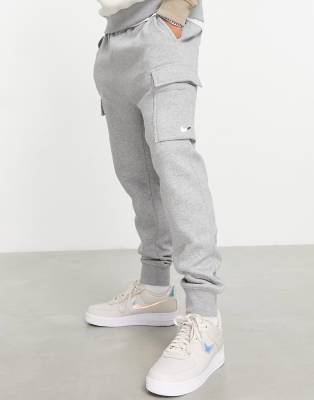 nike air logo track pants grey