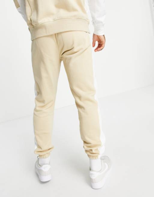 Nike colourblock cuffed 2025 joggers in khaki