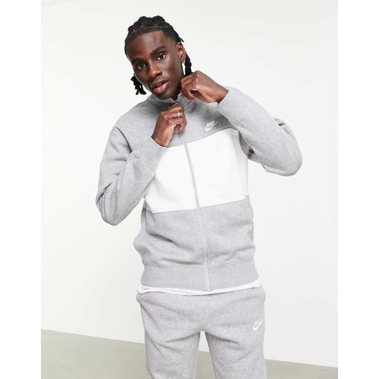 Nike chariot store fleece tracksuit grey