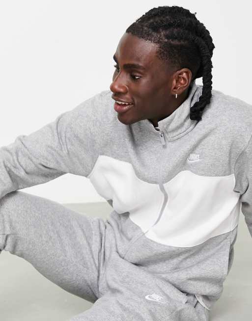 nike tracksuit set grey