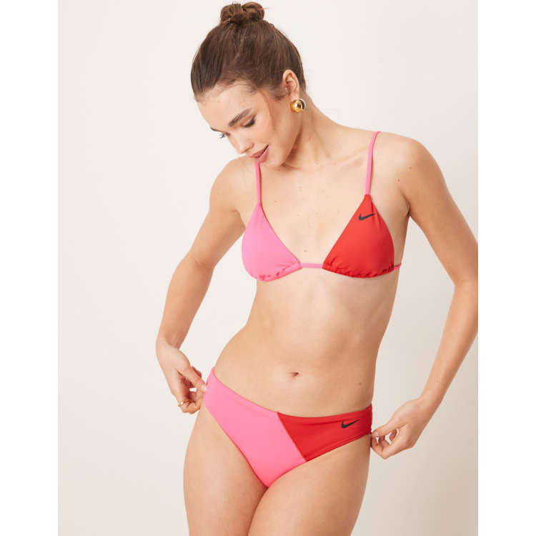 関税込み【NIKE】Nike Colour Block Tie Bikini Top Nike Women's Colorblock 3 in 1 Bikini Top at SwimOutlet.com