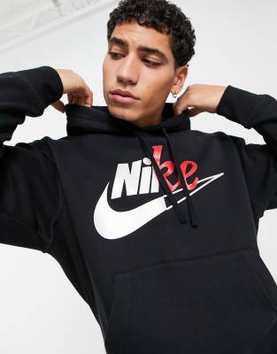 nike middle logo hoodie