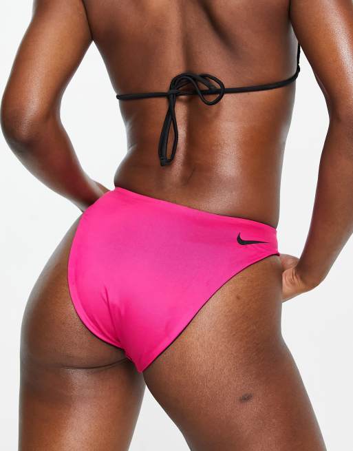 NIKE Reversible Sling Bikini Bottom, Black Women's Bikini