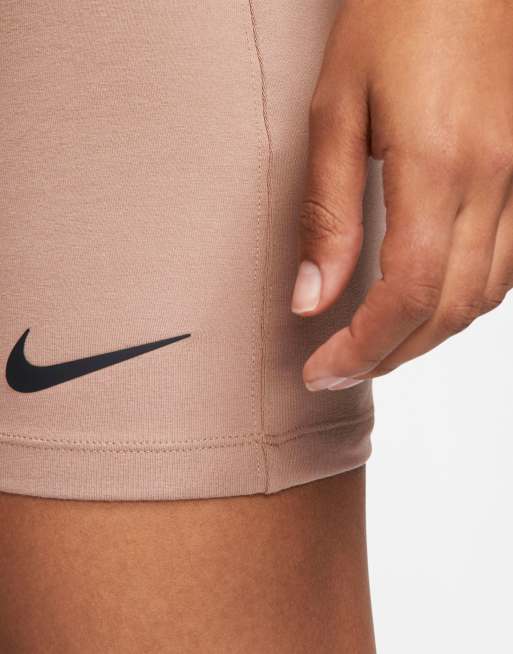 Nike - Combinaison moulante à logo virgule - Beige, 3 de 4