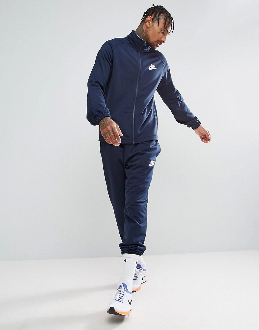 Nike - Completo blu navy in maglia di poliestere 861780-451