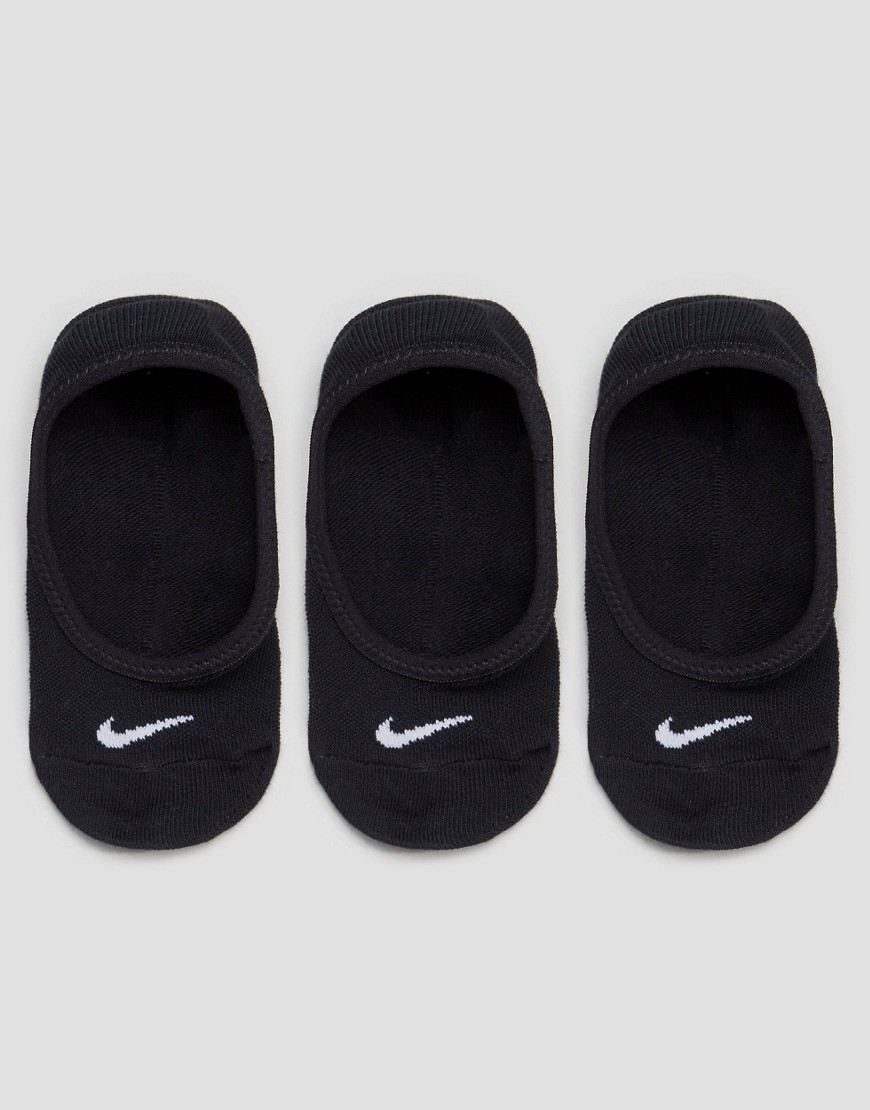 Nike - Confezione da 3 paia di fantasmini leggeri e bassi-Nero