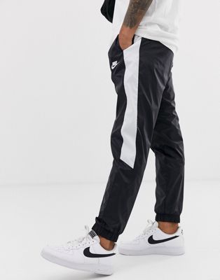 Nike contrast stripe cuffed joggers in 