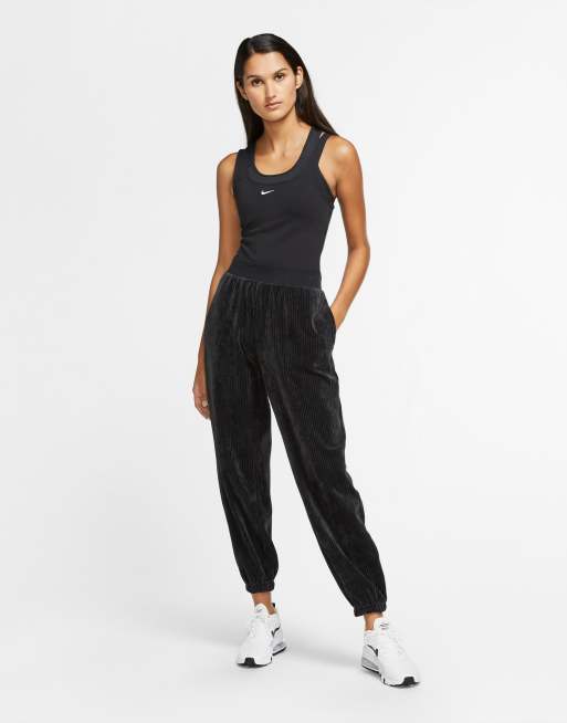 Nike black cord loose fit joggers hot sale