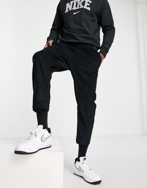 Nike black cord joggers new arrivals