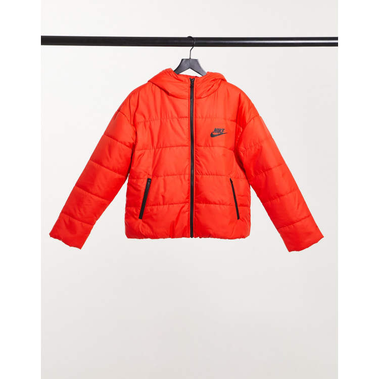 Red nike sale bubble coat