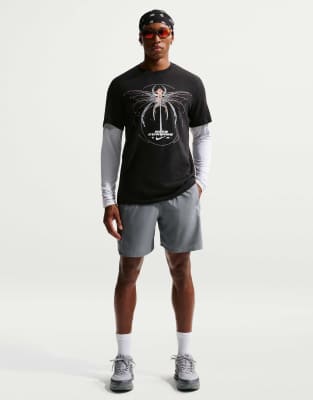Nike Uomo Grigio Miler - Pantaloncini - Taglia S - Poly Woven - Immagine 4
