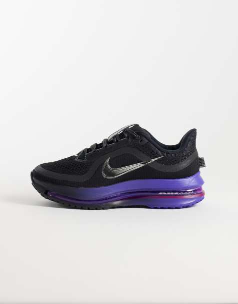 Nike Corsa Pegasus Premium sneakers nere e argento metallizzato - view 1
