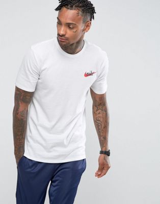 white tees and nike cortez