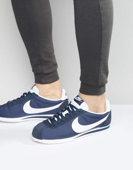 Nike Cortez Baskets classiques en nylon Bleu marine 807472 410