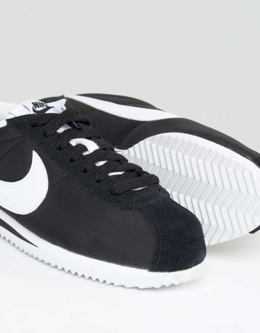 Nike cortez cheap blanche et noir