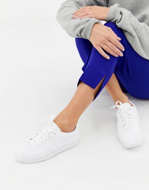 nike cortez cuir blanc