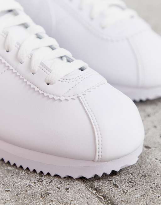 Cortez blanche cuir sale