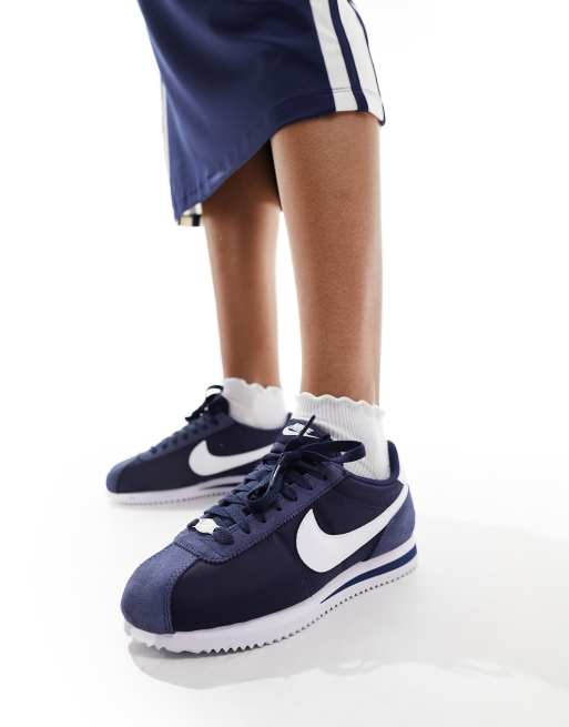 Nike Cortez Baskets en nylon Bleu marine ASOS